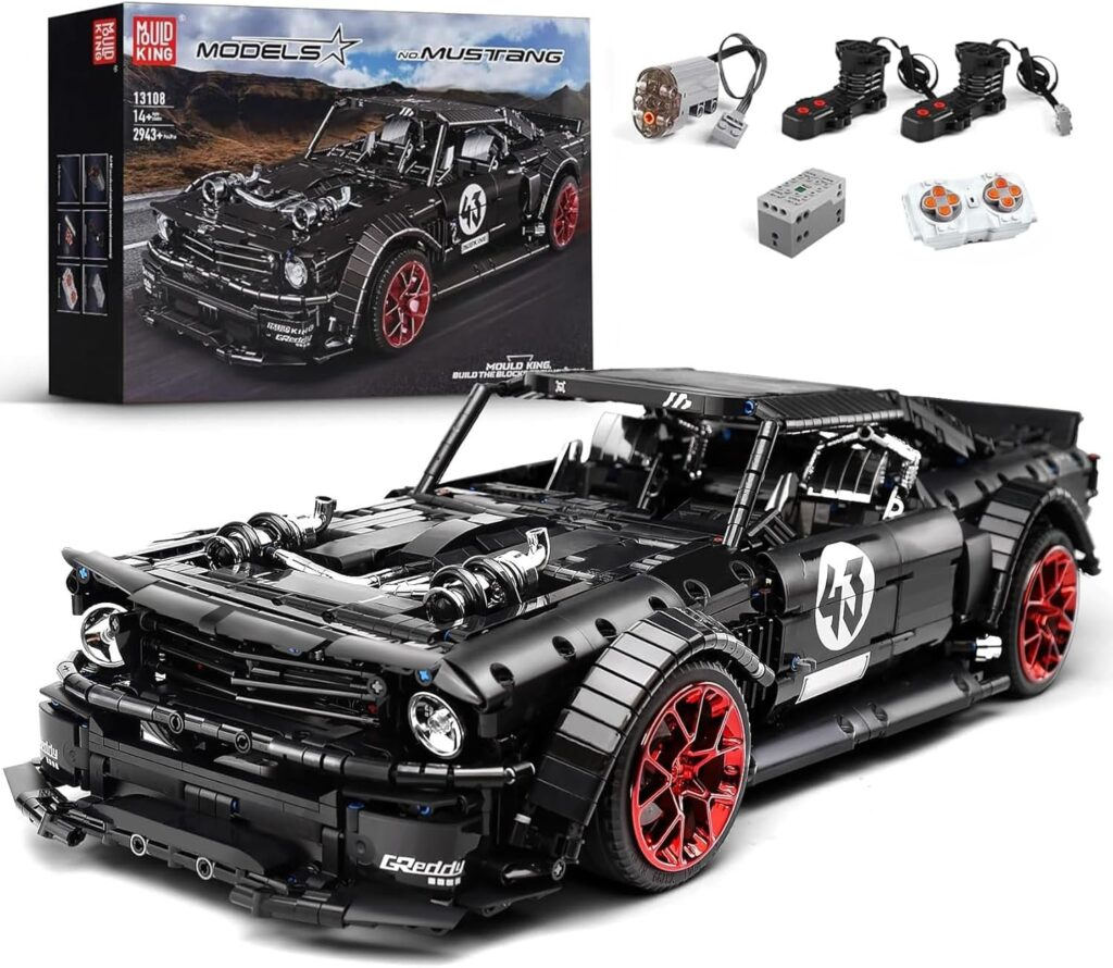 MOULD KING 13108 – MOC 16915 Mustang Hoonicorn With Motor Function Car Toys Building Blocks - SEMBO Shop