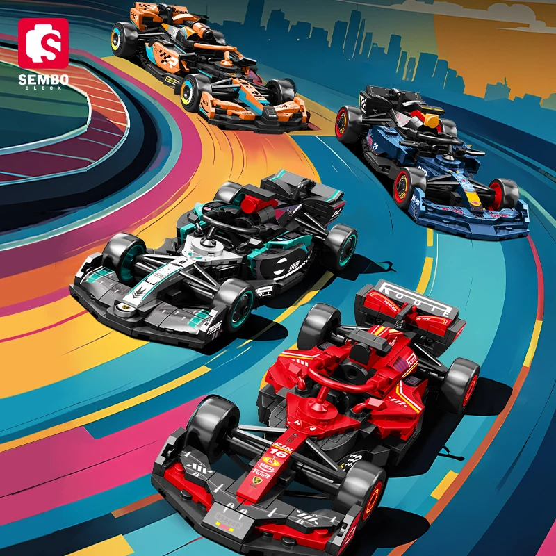 SEMBO BK8 City Sports Car Racing Model Assembly Building Block - SEMBO Shop